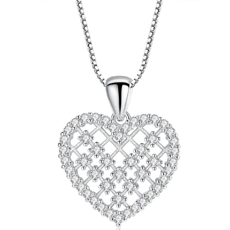 Your Perfect Accessory Now At The Best Price Crystal Heart Necklace for Women in White or Rose Gold Your Perfect Accessory Now At The Best Price Crystal Heart Necklace for Women in White or Rose Gold