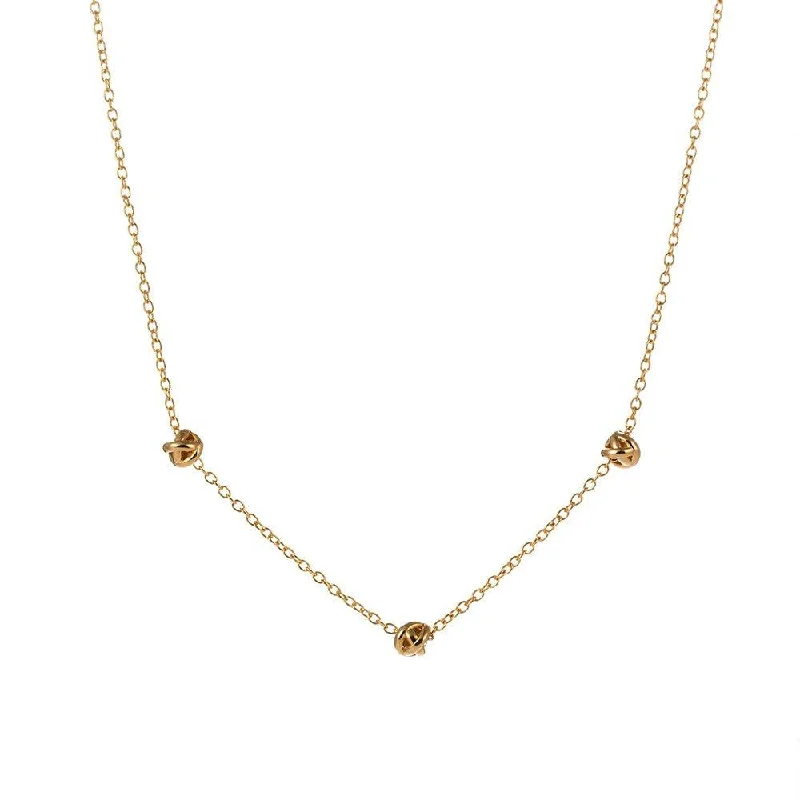 Timeless Beauty, Unbeatable Deals – Jewelry Sale On Gold Love Knot Necklace