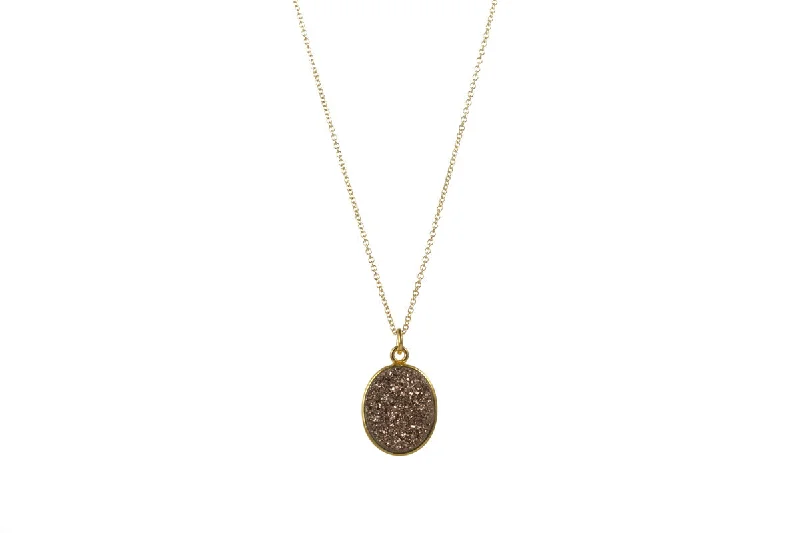 Breathtaking Jewelry At Limited-Time Savings DRUZY OVAL SPS NECKLACE - MEDIUM
