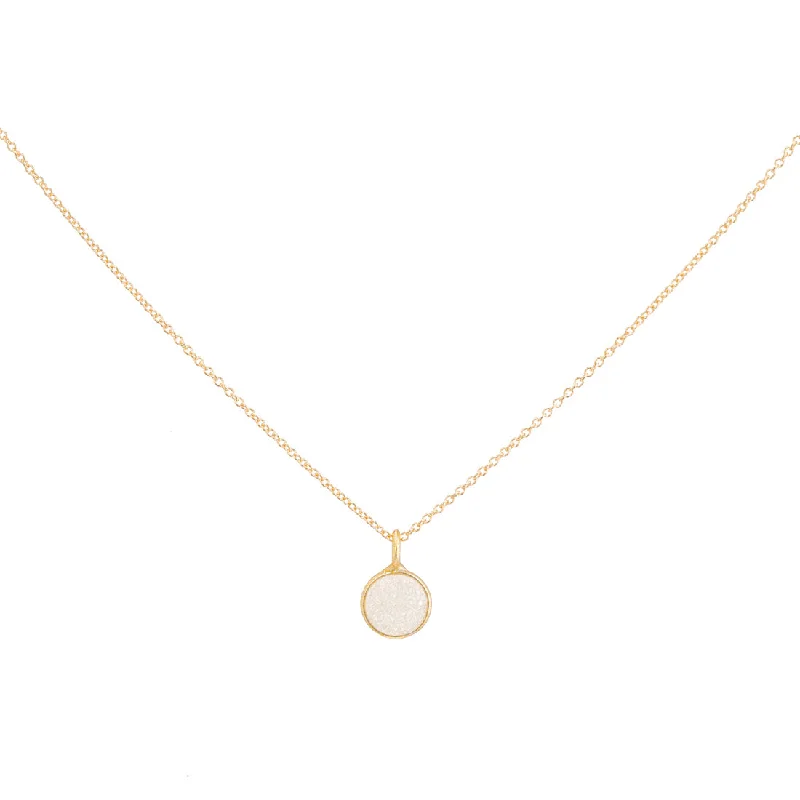 Elegant Necklaces And Bracelets At Limited-Time Offers Druzy ROUND SPS NECKLACE - Small Elegant Necklaces And Bracelets At Limited-Time Offers Druzy ROUND SPS NECKLACE - Small