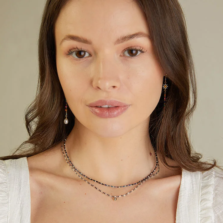 Shop Elegant Jewelry At Unbeatable Prices Duo Necklace with Star / Crystal
