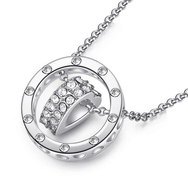 Get The Jewelry You Love At A Price You Love Silver Heart Necklace with Cubic Zirconia Stones Get The Jewelry You Love At A Price You Love Silver Heart Necklace with Cubic Zirconia Stones