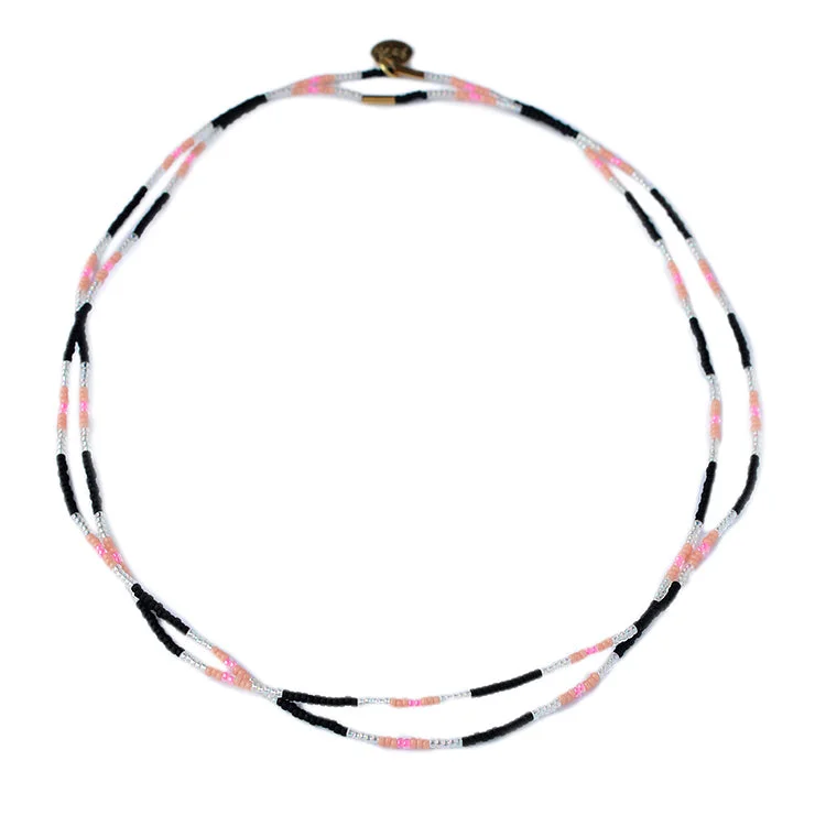 Versatile Layering Jewelry For Effortless Chic Eva Chokers Set of 2 / Black