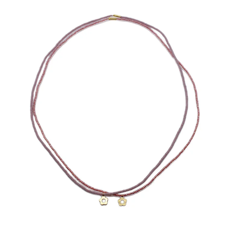 Exclusive Gemstone Jewelry At Special Prices Garden Chokers / Set 2 - Rose