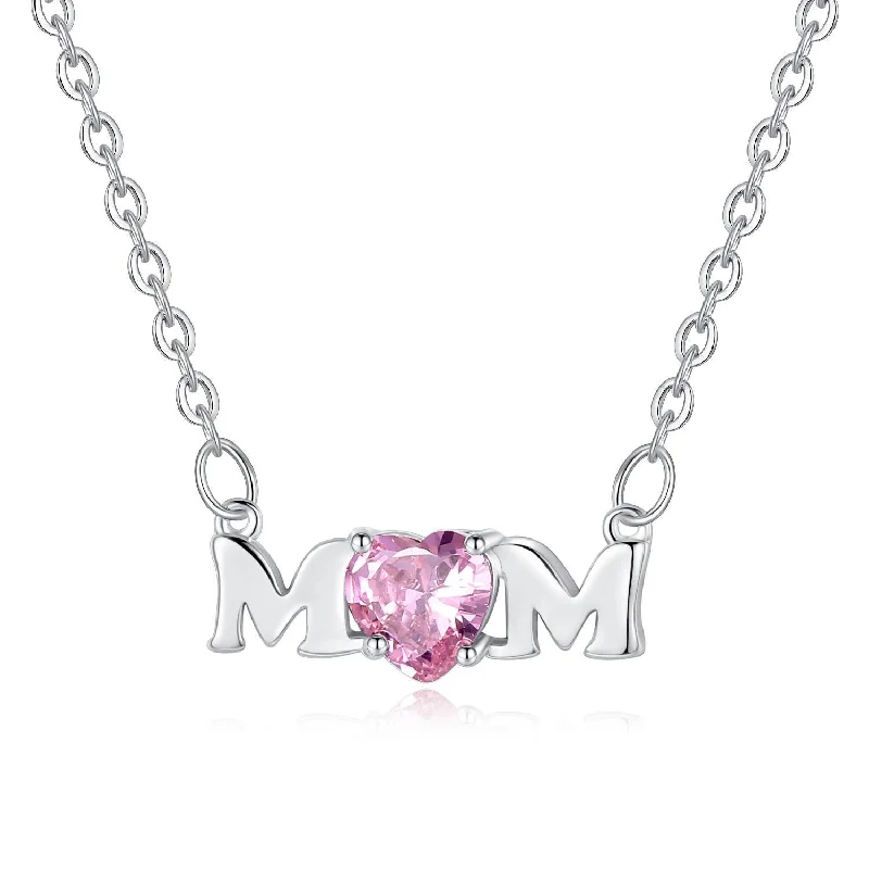 Timeless Jewelry Styles At Wallet-Friendly Prices Mom Necklace with Pink Cubic Zirconia Timeless Jewelry Styles At Wallet-Friendly Prices Mom Necklace with Pink Cubic Zirconia
