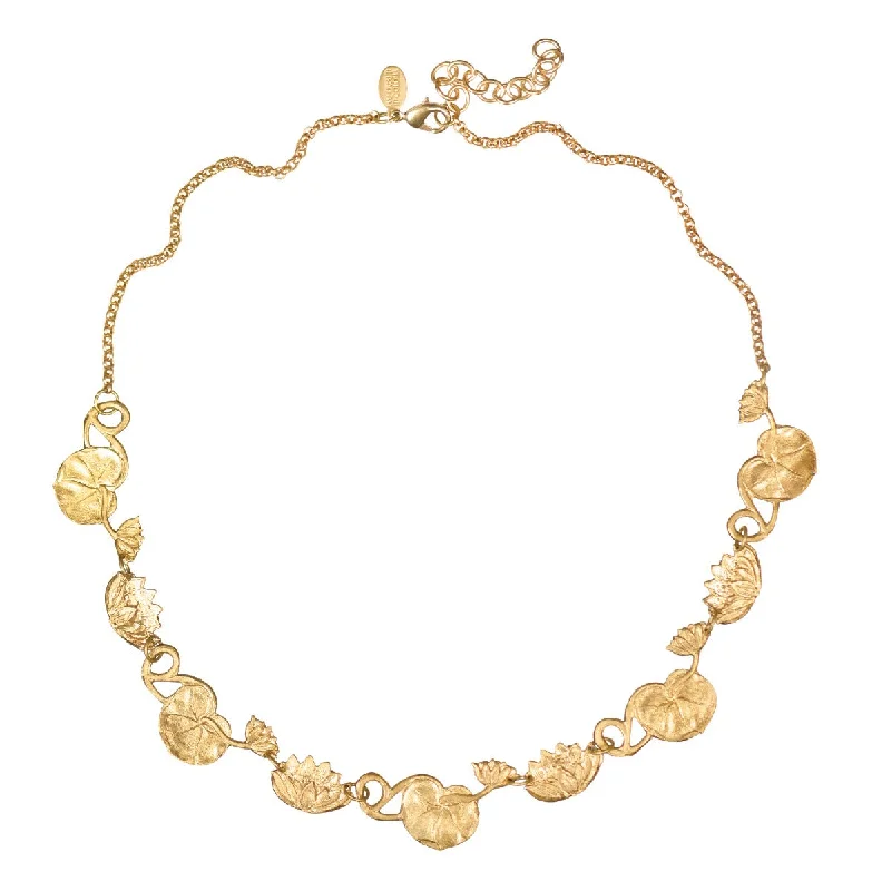 Huge Savings On Timeless Jewelry Collections Gold Waterlily Collar
