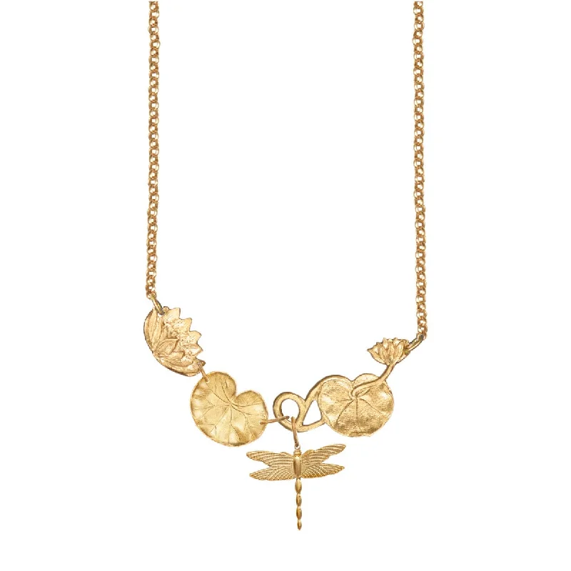 Elegant Jewelry Styles At Budget-Friendly Prices Gold Waterlily Necklace