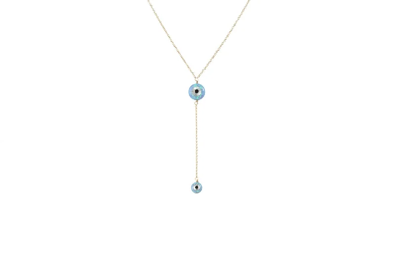 Best Jewelry Deals – Premium Quality At Exclusive Discounts bara boheme | Lariat "DOUBLE EVIL EYE" Opal Necklace Best Jewelry Deals – Premium Quality At Exclusive Discounts bara boheme | Lariat "DOUBLE EVIL EYE" Opal Necklace