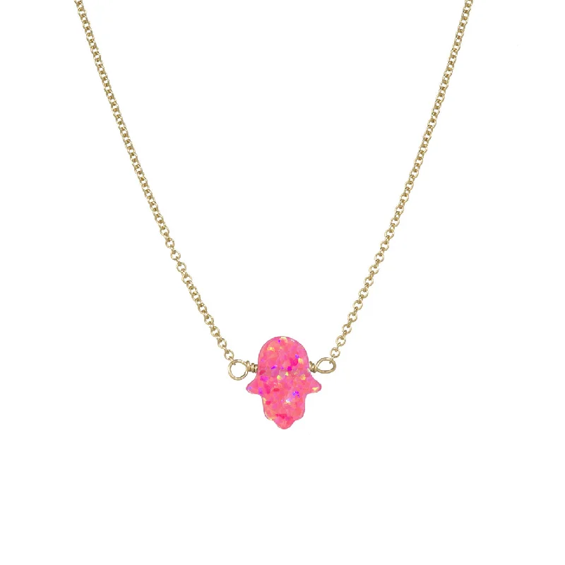 Sparkle In Style With Our Best Jewelry Deals bara boheme | Medium "HAND" Opal Necklace