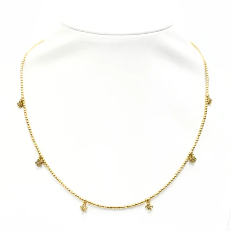 Dazzling Deals On Necklaces, Bracelets, And More "HANNAH BTY" Cross Charm Gold Filled ball beaded Choker Dazzling Deals On Necklaces, Bracelets, And More "HANNAH BTY" Cross Charm Gold Filled ball beaded Choker