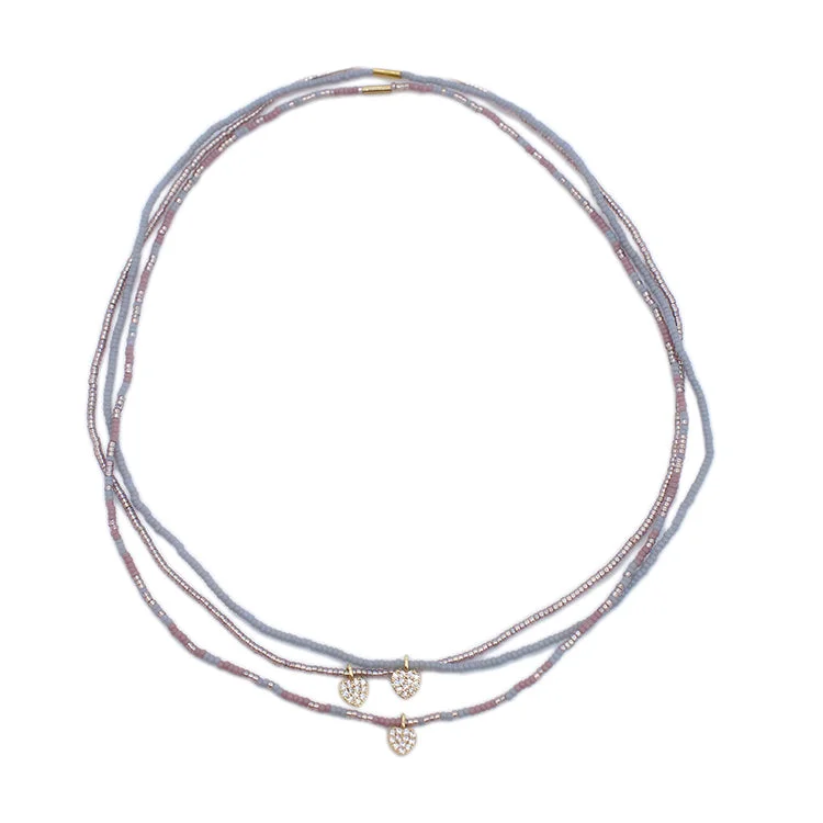 Buy More, Save More On Stunning Jewelry Designs Heart Chokers set of 3 / Heather
