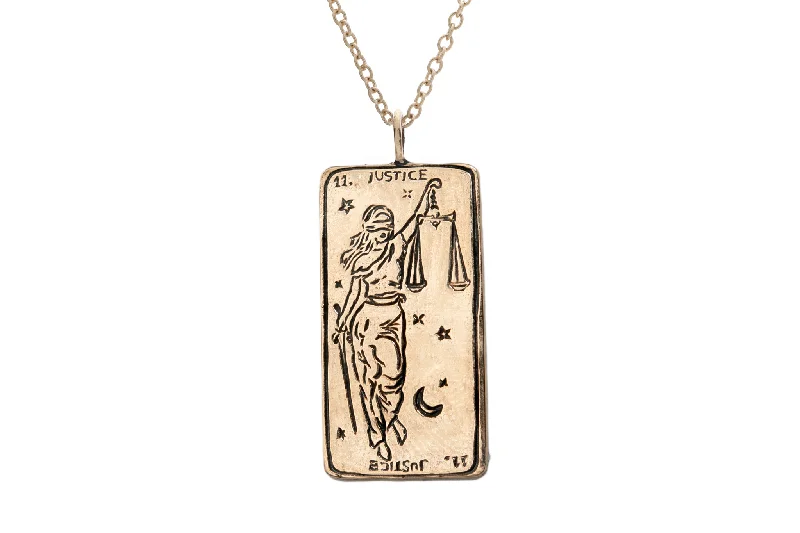 Don't Miss Our Biggest Jewelry Sale Of The Season Justice Tarot Card Necklace