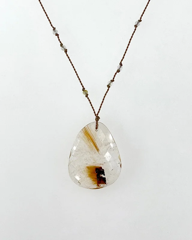 Shop Dazzling Rings, Earrings, And More At Special Discounts Margaret Solow Beaded Cord with Gemstone Pendants