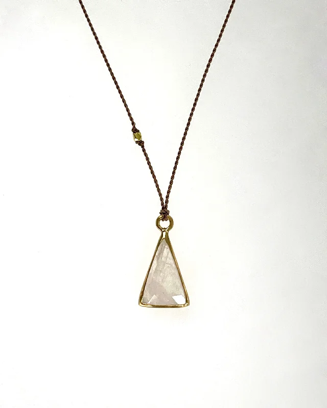 Get The Sparkle You Love At Prices You Adore Margaret Solow Triangle Moonstone Necklace Get The Sparkle You Love At Prices You Adore Margaret Solow Triangle Moonstone Necklace