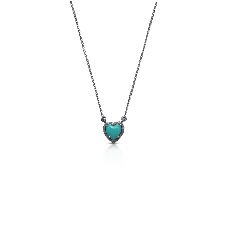 Limited-Stock Jewelry Sale – Shop Before It's Gone Mini Turquoise Heart Necklace