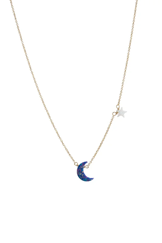Make Every Moment Shine – Jewelry Discounts Available bara boheme | "MOON & STAR" Opal Necklace Make Every Moment Shine – Jewelry Discounts Available bara boheme | "MOON & STAR" Opal Necklace