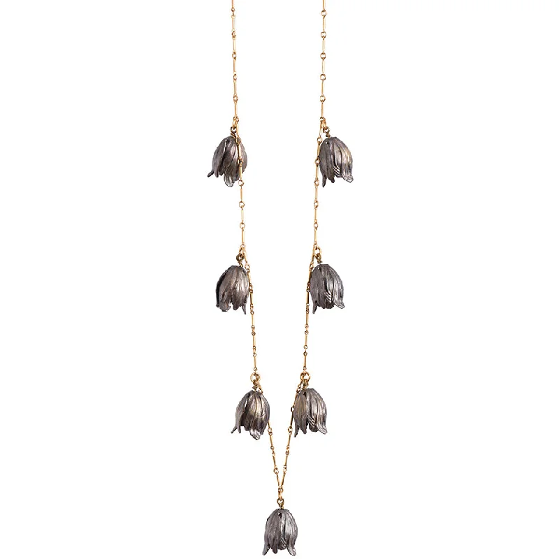 Grab Stylish Jewelry Before The Sale Ends Noir Tulip Necklace