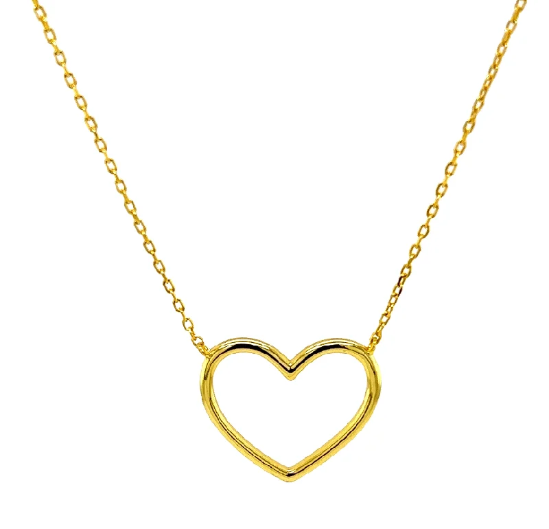 Stunning Jewelry At A Fraction Of The Price "CLASSIC OPEN HEART" Necklace