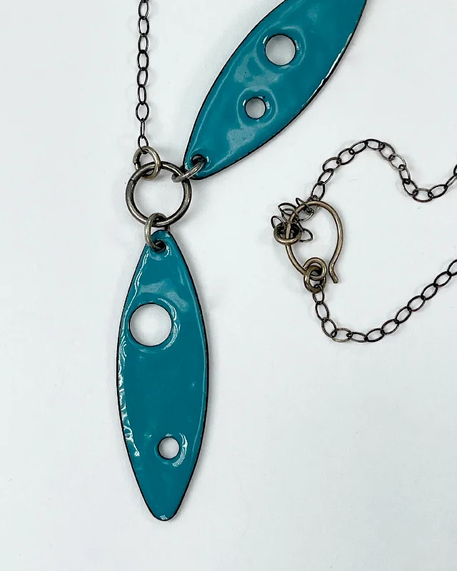Handcrafted Jewelry Sale – Unique Designs At Low Prices Oval Duo Enamel Necklace