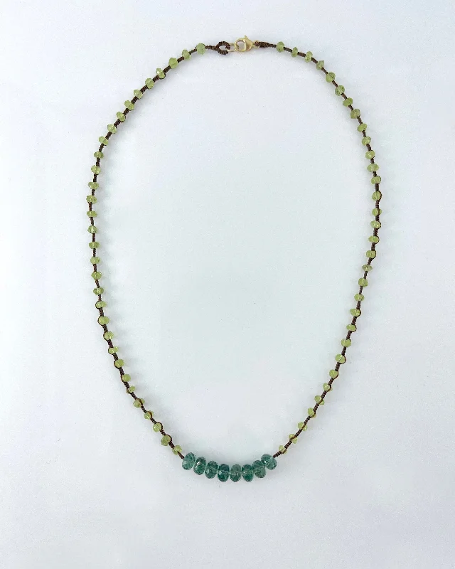 Buy More, Save More On Stunning Jewelry Pieces Danielle Welmond Peridot & Indicolite Quartz Necklace