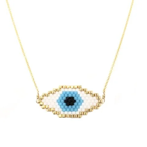 Buy More, Save More On Stunning Jewelry Pieces Seed Bead Evil Eye Necklace