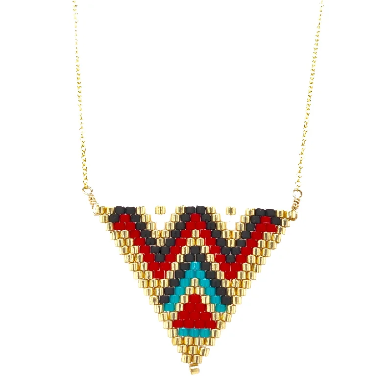 Premium Jewelry At Promotional Prices – Shine Today Seed Bead Tribal Triangle Necklace Premium Jewelry At Promotional Prices – Shine Today Seed Bead Tribal Triangle Necklace