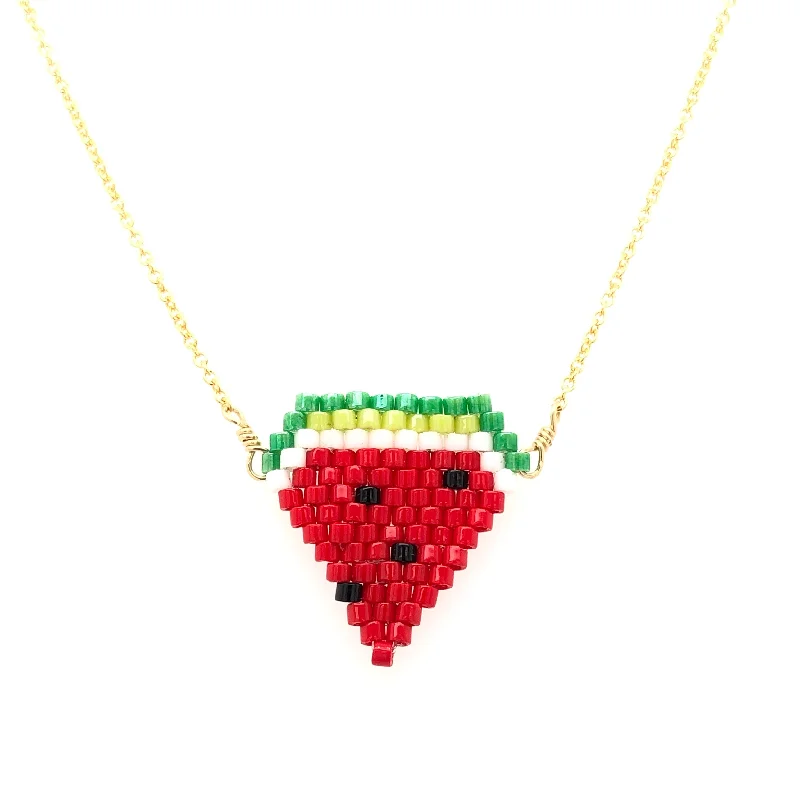 Limited Stock On Premium Jewelry At Low Prices Seed Bead Watermelon Necklace