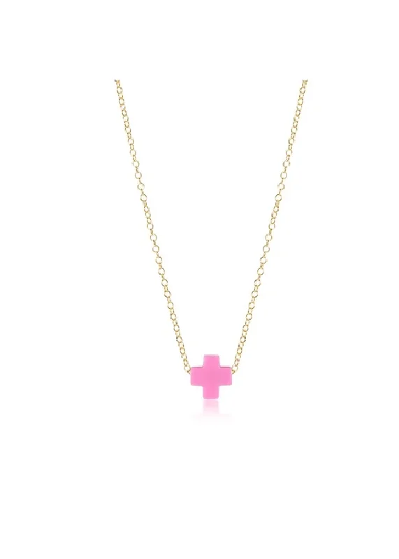 Flash Sale On Stunning Jewelry – Don't Miss Out SIGNATURE CROSS NECKLACE - BRIGHT PINK