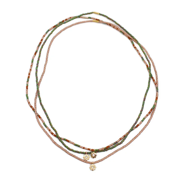 Exclusive Jewelry Bundles At Discounted Rates Star Chokers set of 3 / Olive