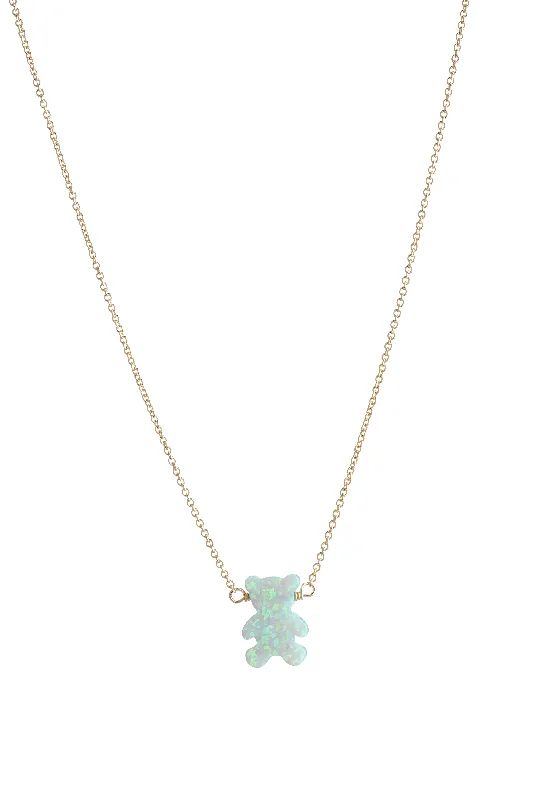 Classic And Modern Jewelry Styles On Sale bara boheme | "TEDDY BEAR" Opal Necklace