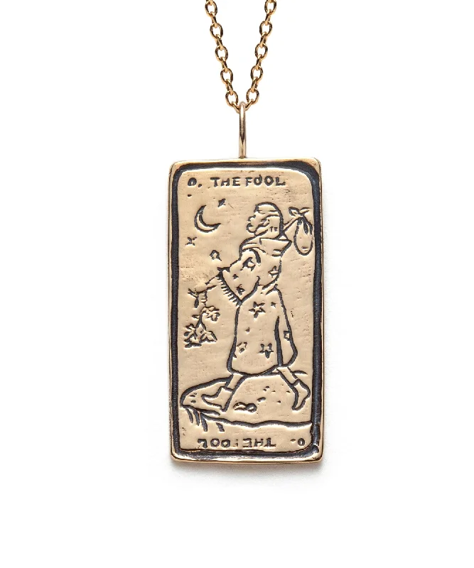 Discounted Jewelry For A Glamorous Look The Fool I. Tarot Card Necklace
