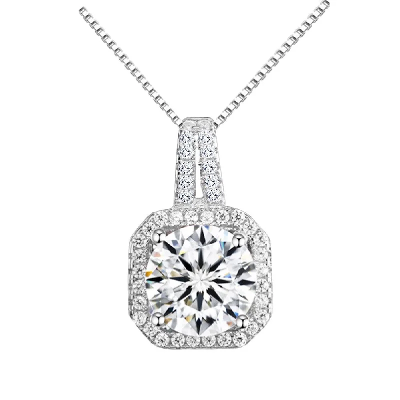 Best-Selling Jewelry Styles Now At Exclusive Discounts Two Carat Halo Cubic Zirconia Pendant Necklace Best-Selling Jewelry Styles Now At Exclusive Discounts Two Carat Halo Cubic Zirconia Pendant Necklace
