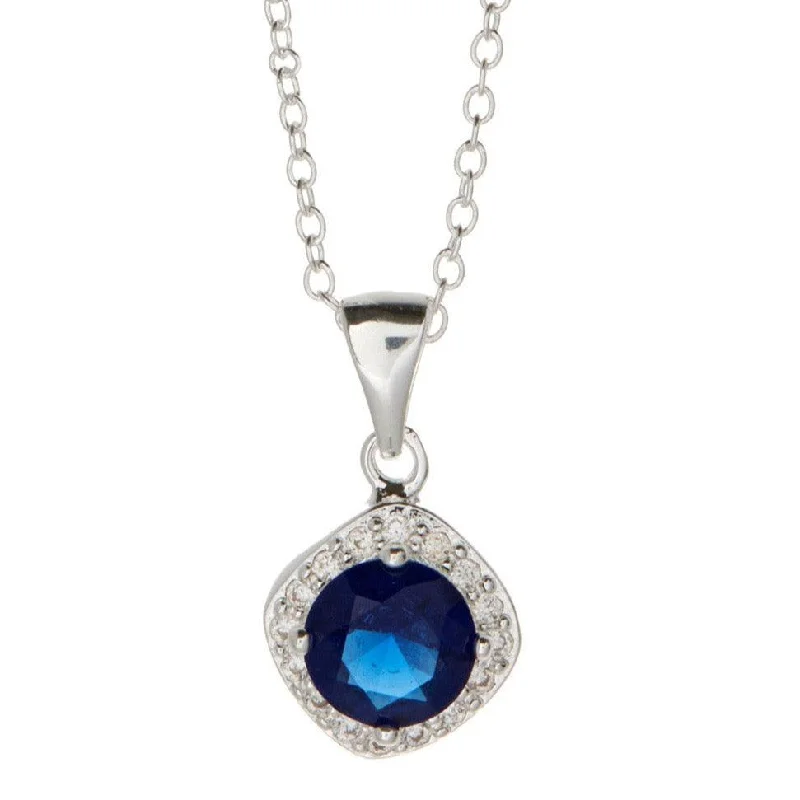 Handmade Pearl Jewelry For Timeless Elegance Windsor Necklace Sterling Silver Plated 925 With Blue Crystal Pendant Necklace Handmade Pearl Jewelry For Timeless Elegance Windsor Necklace Sterling Silver Plated 925 With Blue Crystal Pendant Necklace