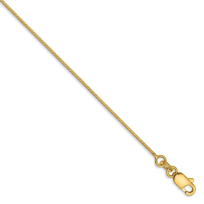 Shop Fine Jewelry With Exclusive Savings 0.8mm, 14k Yellow Gold, Octagonal Snake Chain Anklet or Bracelet Shop Fine Jewelry With Exclusive Savings 0.8mm, 14k Yellow Gold, Octagonal Snake Chain Anklet or Bracelet