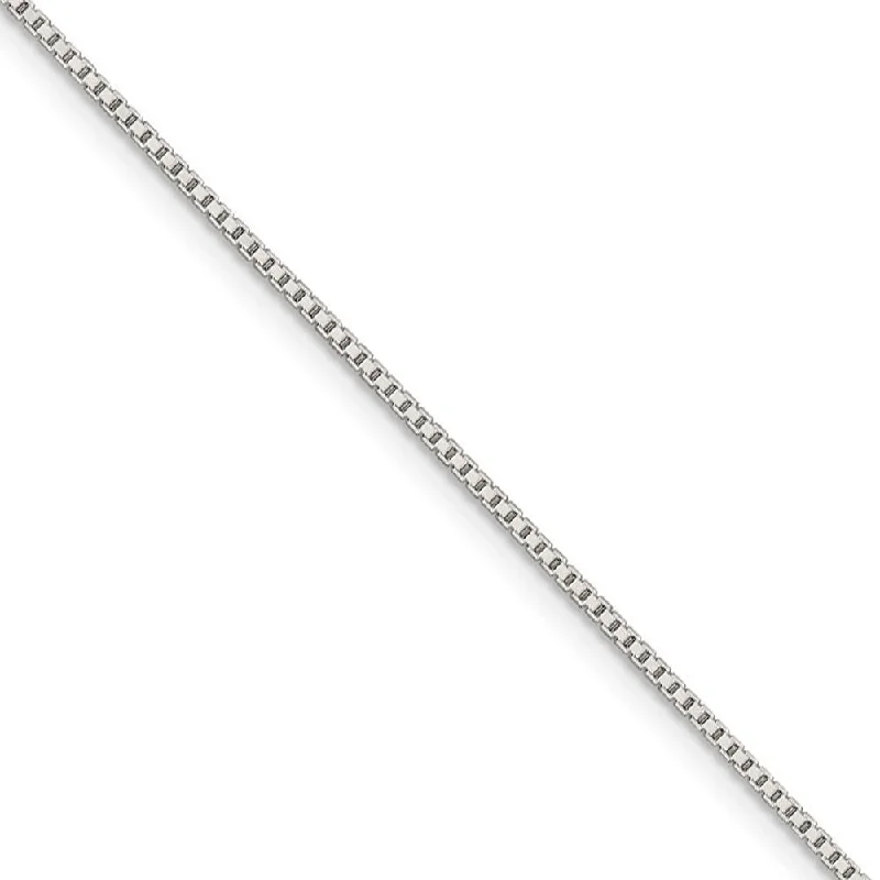 Unlock Unbeatable Jewelry Deals Before They’Re Gone 1.1mm, Sterling Silver, Solid Box Chain Anklet, 10 Inch