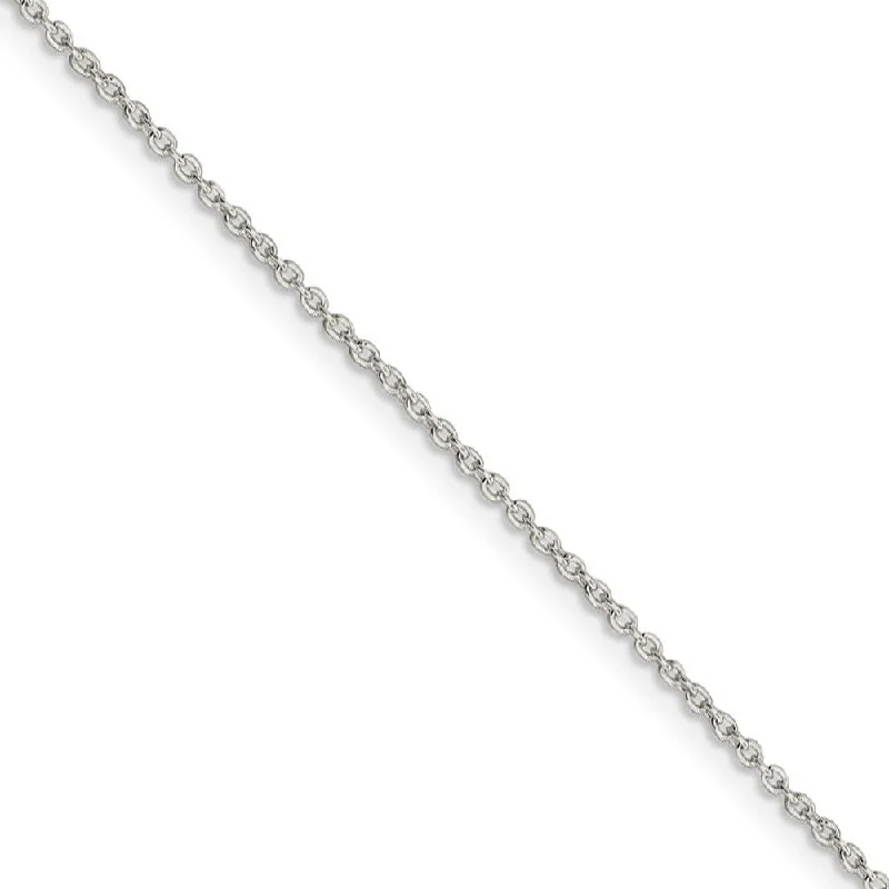 Make Your Outfit Shine With Discounted Jewelry 1.25mm, Sterling Silver Classic Solid Cable Chain Anklet