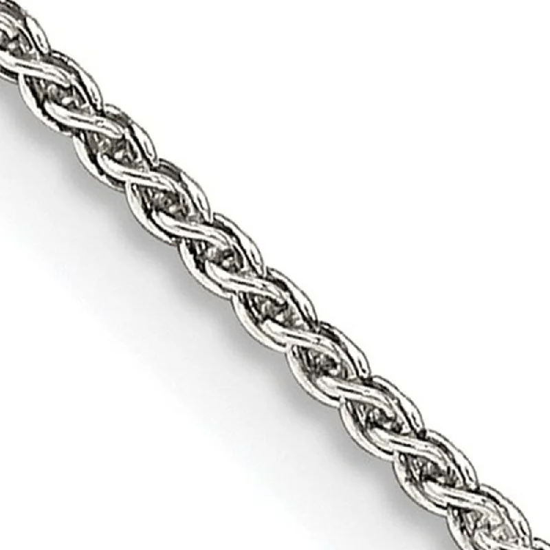 The Jewelry Sale You've Been Waiting For Is Here 1.25mm, Sterling Silver Round Solid Spiga Chain Anklet