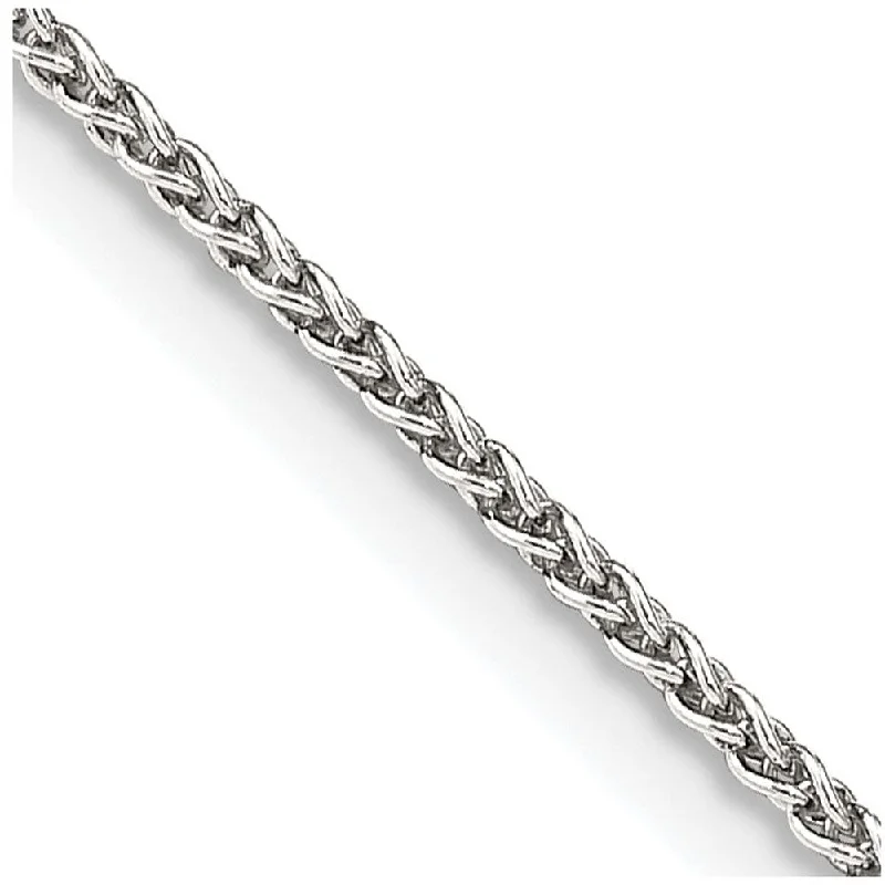 Get Ready To Sparkle – Special Jewelry Discounts 1.5mm Sterling Silver, Round Solid Spiga Chain Anklet