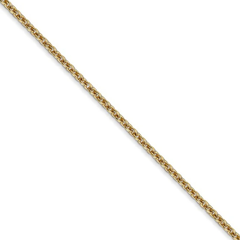 Dainty And Elegant Jewelry Now At Reduced Prices 1.8mm, 14k Yellow Gold, Solid Cable Chain Anklet