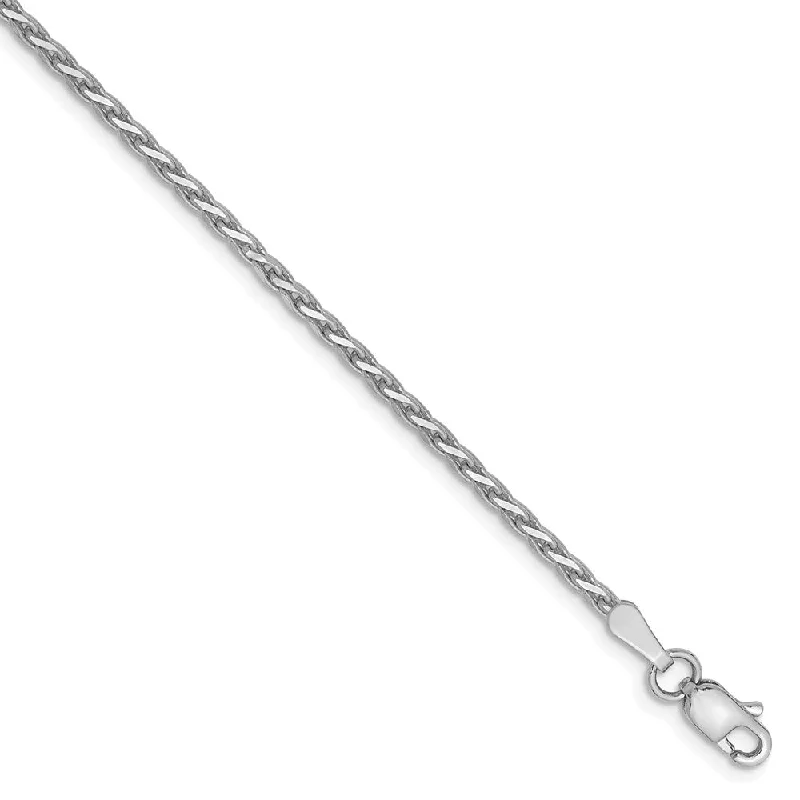 Limited-Time Jewelry Sale – Don't Miss These Deals 1.9mm, 14k White Gold, Solid D/C Round Wheat Chain Anklet Limited-Time Jewelry Sale – Don't Miss These Deals 1.9mm, 14k White Gold, Solid D/C Round Wheat Chain Anklet