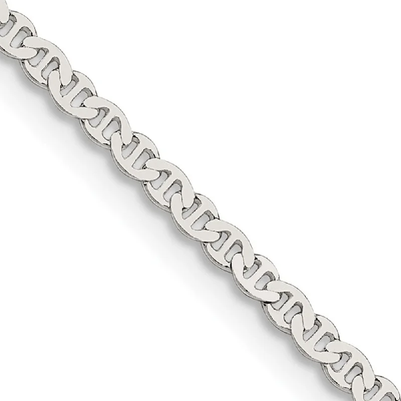 Must-Have Jewelry At Irresistible Discounts 2.25mm Sterling Silver Solid Flat Anchor Chain Anklet