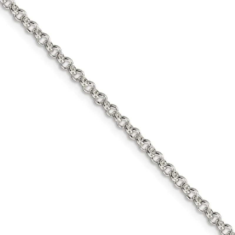 The Ultimate Jewelry Sale – Exclusive Styles At Great Prices 2.5mm Sterling Silver, Solid Rolo Chain Anklet or Bracelet