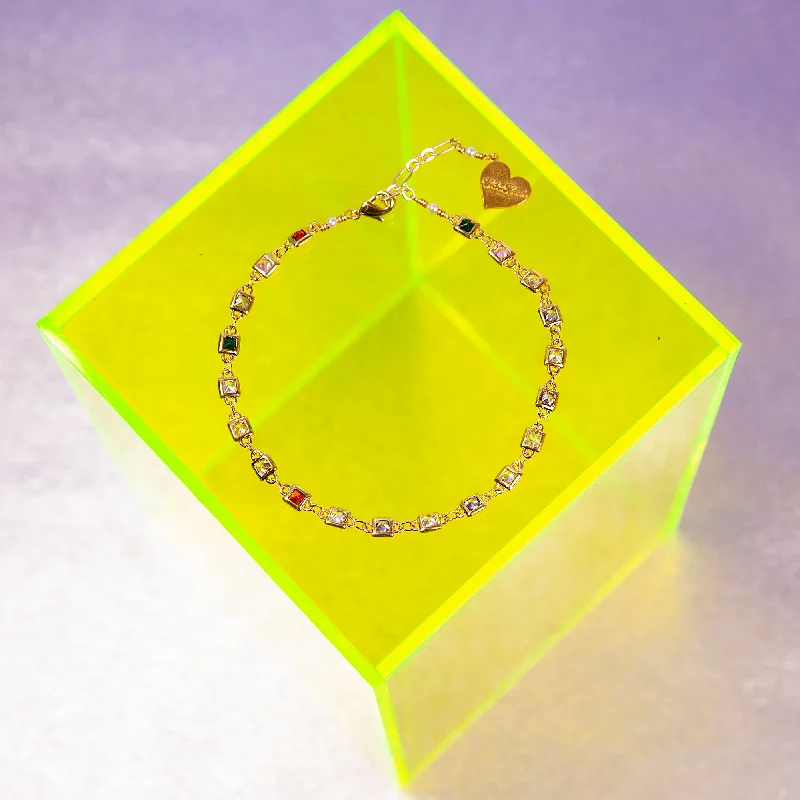 Cubic Square Anklet