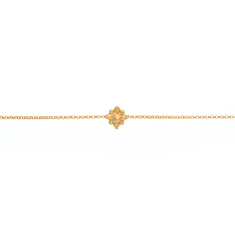 Bud 18K Gold Anklet