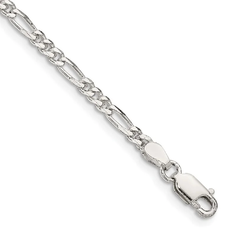 Personalized Jewelry Sale – Meaningful Gifts At Great Prices 2.8mm Sterling Silver, Solid Figaro Chain Anklet Personalized Jewelry Sale – Meaningful Gifts At Great Prices 2.8mm Sterling Silver, Solid Figaro Chain Anklet