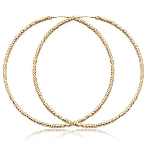 Special Jewelry Deals – Upgrade Your Collection 1.8x50mm 14 Karat Yellow Gold Twist Tubing Earrings Special Jewelry Deals – Upgrade Your Collection 1.8x50mm 14 Karat Yellow Gold Twist Tubing Earrings