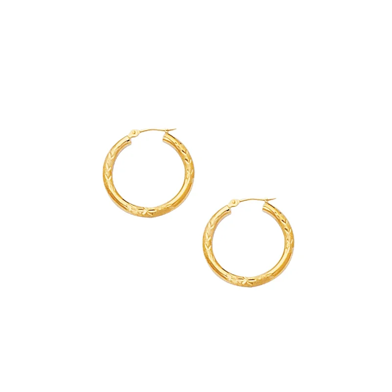 Save On Luxury Jewelry Pieces – Limited-Time Offers 10K Gold 3mm Diamond Cut Hoop Earring