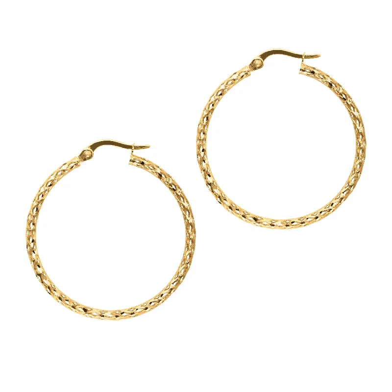 Best Jewelry Sale – Shop Exclusive Designs Now 10K Gold Round Diamond Cut Hoop Earring Best Jewelry Sale – Shop Exclusive Designs Now 10K Gold Round Diamond Cut Hoop Earring
