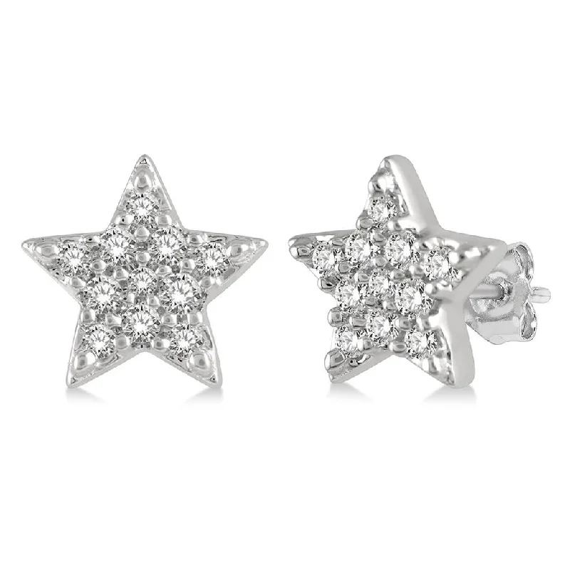 Elegant Designs, Unbeatable Discounts – Shop Jewelry Now 10K White Gold Petite Star Diamond Earring Elegant Designs, Unbeatable Discounts – Shop Jewelry Now 10K White Gold Petite Star Diamond Earring