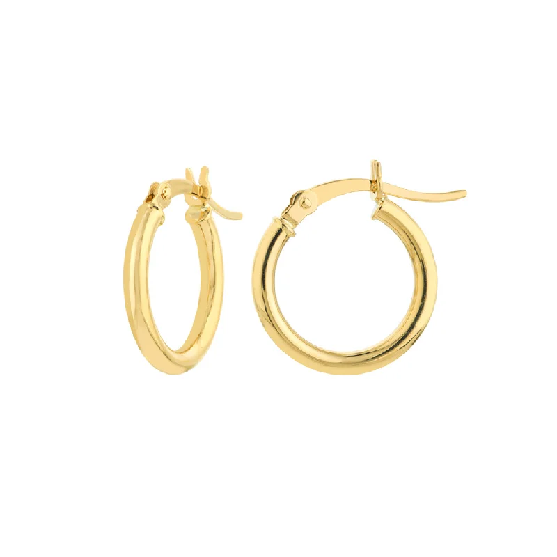 Jewelry Clearance – Final Chance To Save Big 10K Yellow Gold 15mm Hoop Earrings